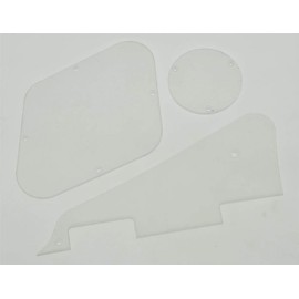 Dopro Clear LP Pickguard Transparent Backplate Switch Cavity Covers for USA Gibson Les Paul