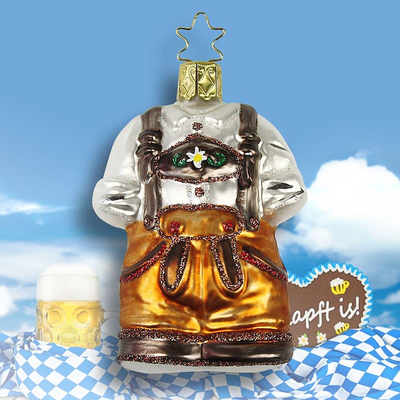Inge Glas Christmas Tree Decoration Lederhosen Wiesn Gaudi