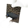 Indenya 2501-11-008 Business Card Holder, Large Capacity, Deer Leather, Black