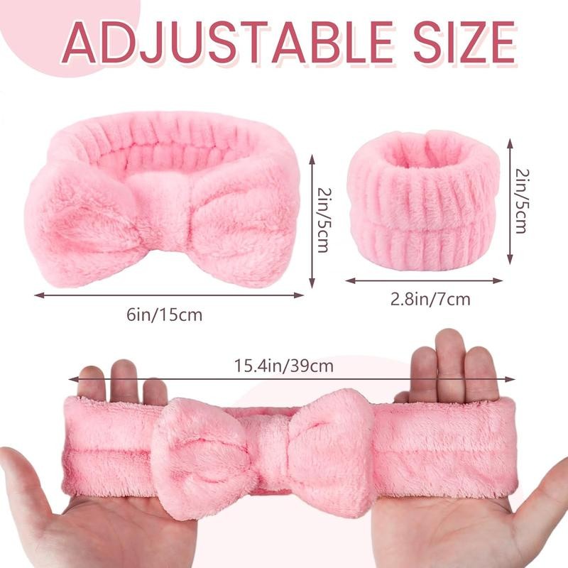 Face Wash Headband & Wrist Bands 3 Pack - Soft