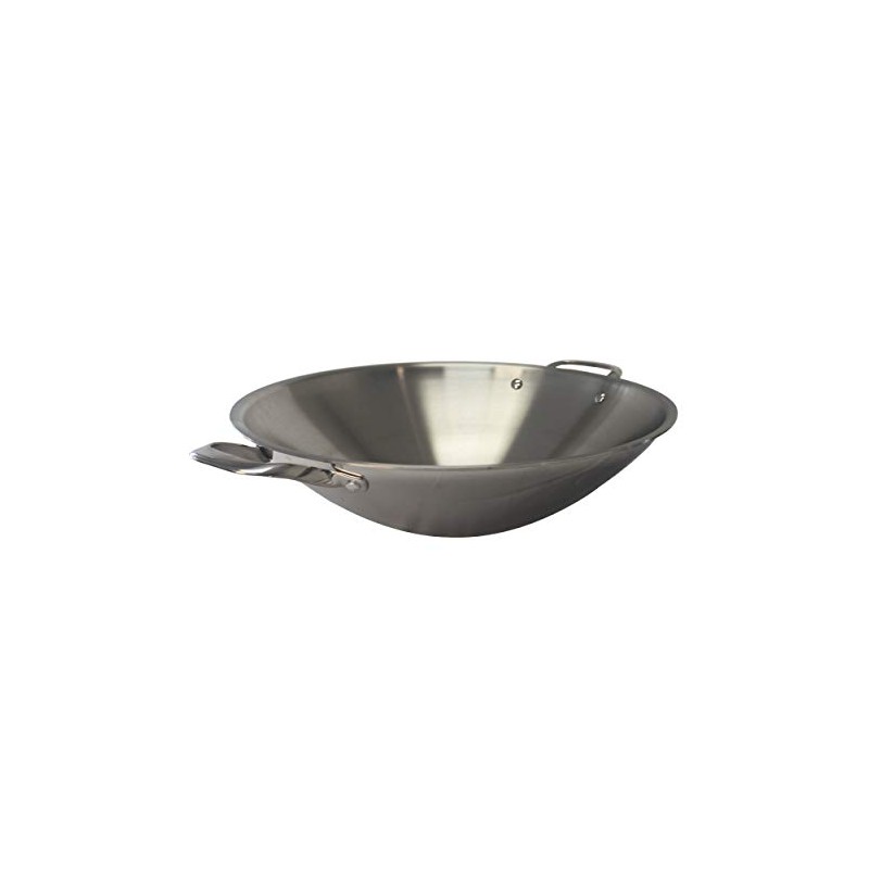 SL-PA400A: 16.5″ Stainless Steel Wok with Lid (Induction Ready)
