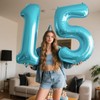 40 Inch Number 5 Balloon Jumbo Dark Blue Digit Foil