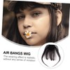 Vaguelly Natural Clip In Hair Bangs Extension with Sideburns Ultra