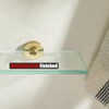 JQK Bathroom Glass Shelf Gold, Tempered Glass Shower Storage 8