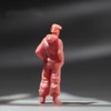 SOUFORCE 1/64 Scale Miniature Figure Man with Jumpsuit Hat Hand