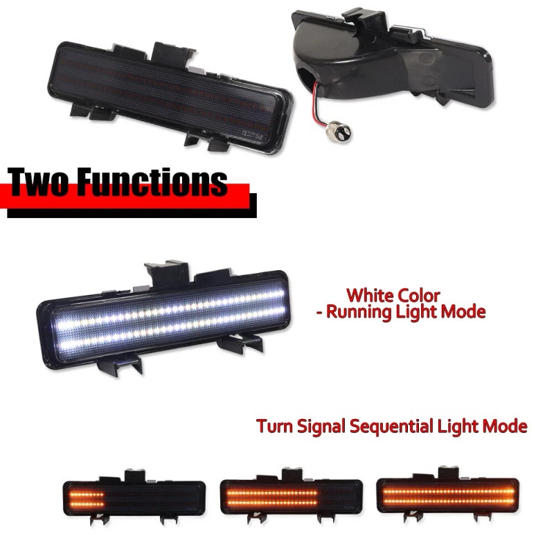 MODIPIM Smoke Switchback LED Front Paking Signal Lamp FOR 83-94