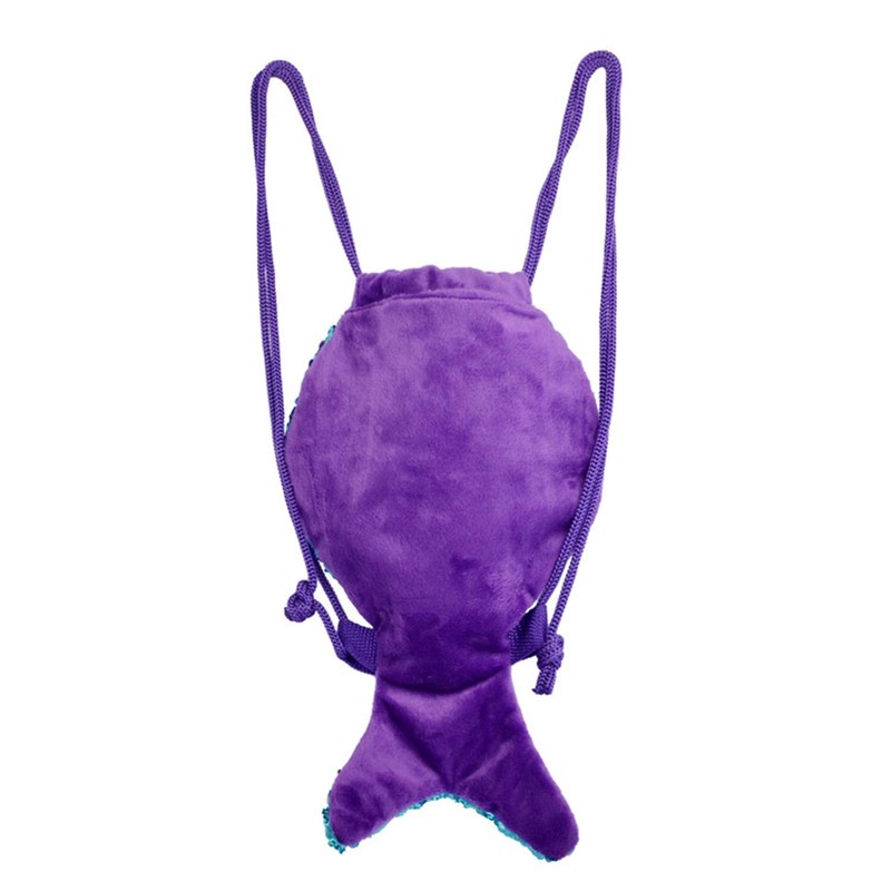 Magic Mermaid Tail Sequins Backpack Mermaid Drawstring Magic Reversible Sequins