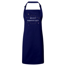 Fabulous Premium-Küchenschürze Navy Happy Anniversary Wedding Celebration Gift Ideas Couple Marriage