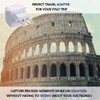Ceptics Italy Travel Plug Adapter, Chile Plug Adapter with Dual