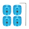 MECCANIXITY 4 Pcs Aluminium Potentiometer Knobs, 1/4" (6mm) Universal Volume