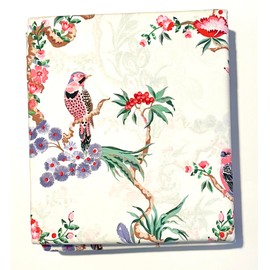 Cabbages & Roses of London Luxurious Home Collection 100% Cotton Percale Crisp & Cool, Wrinkle Free Hotel Quality 3pc Duvet Set (Bird Trail Multi, Queen (U.S. Standard))