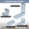 CNQLIS 10 Pcs 2 Hole L Shaped 90 Degree Angle