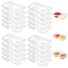 Luoqun88 Double Compartment Condiment Containers, Reusable Snack Pack Container, Portable