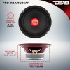 DS18 PRO-X8.4RGBCAP 8" Mid-Range Loudspeaker 550 Watts 4-Ohm With RGB