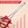 Long Reach XL Dual Pivot Wire Cutting Pliers Double-Joint Side