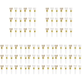 LOGOFUN 150 PCS Party Blower Glitter Metallic Fringed Noise Maker Birthday Noisemakers New Years Party Noisemakers Whistles Party Blowouts for Festival Party Supplies - White