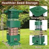 Squirrel Proof Bird Feeder, 3LBS Hanging Bird Feeders for Outdoors,