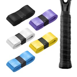 LICQIC 5 Pcs PU Replacement Racket Grip, Racquet Tape for Babolat Tennis Racket Grip, Tennis Overgrip, Padel Racket Grip, Badminton Racket Grip
