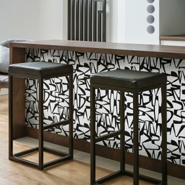 RoomMates RMK12098RL Jane Dixon Black and White Enigmatic Peel and Stick Wallpaper