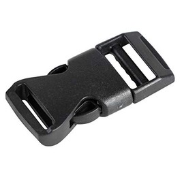 Juvale Quick Release Buckles - 100-Pack Side Release Buckles, Adjustable Buckles, Contoured Buckles, Perfect for Backpack, Accessory, DIY, Art Craft, Buckle Replacement, Black, 0.625 Inches