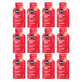 GU Energy Gel Value Pack of 12 Gels (12, Strawberry Banana)