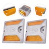 KONTONTY Reflective Road Markers Driveway Marker Road Studs Aluminum Pavement