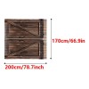 . Cortinas Semiopacas Madera 3d Estar Dormitorio 170 200