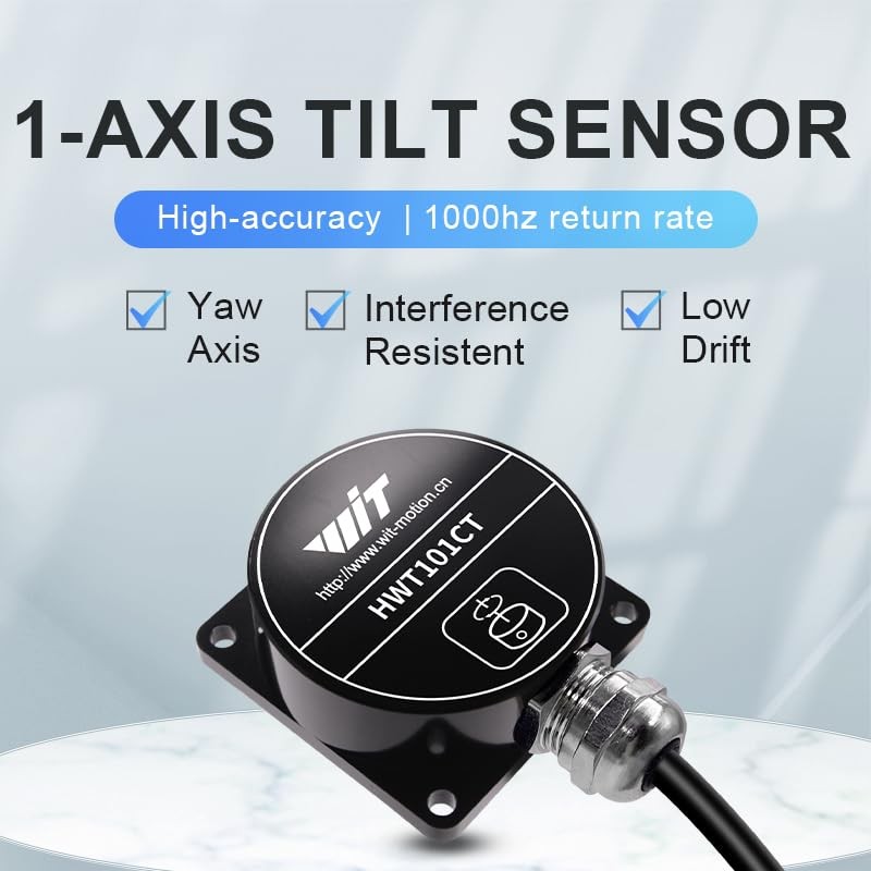 HWT101CT-TTL Military-Grade Crystal Inclinometer: MEMS Tilt Angle Sensor Modules, Built-in