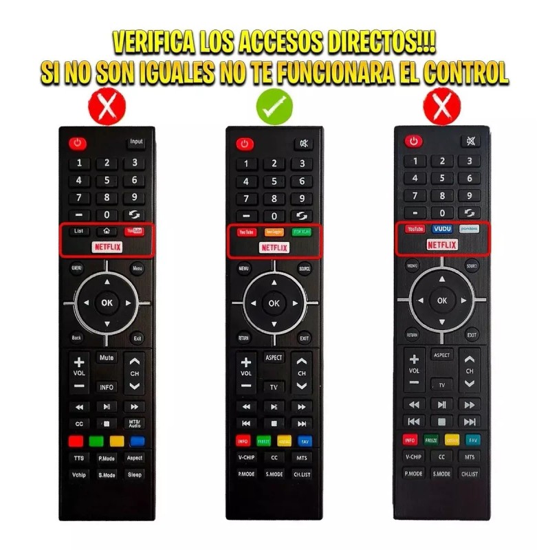Compatible Atvio Control Remoto Para Atvio Smart Tv Atv3216iled 2020