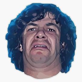 Dean Ween Guitar Face Bumper Sticker Vinyl Decal 5"