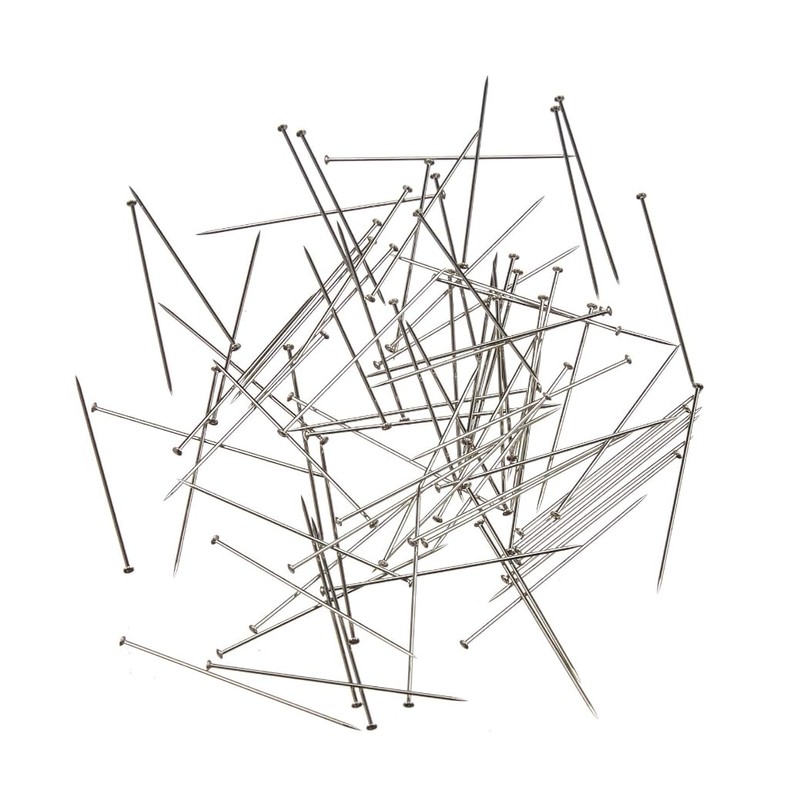 100g Ultra Fine Pins 0.5mm x 35mm with Plastic Case