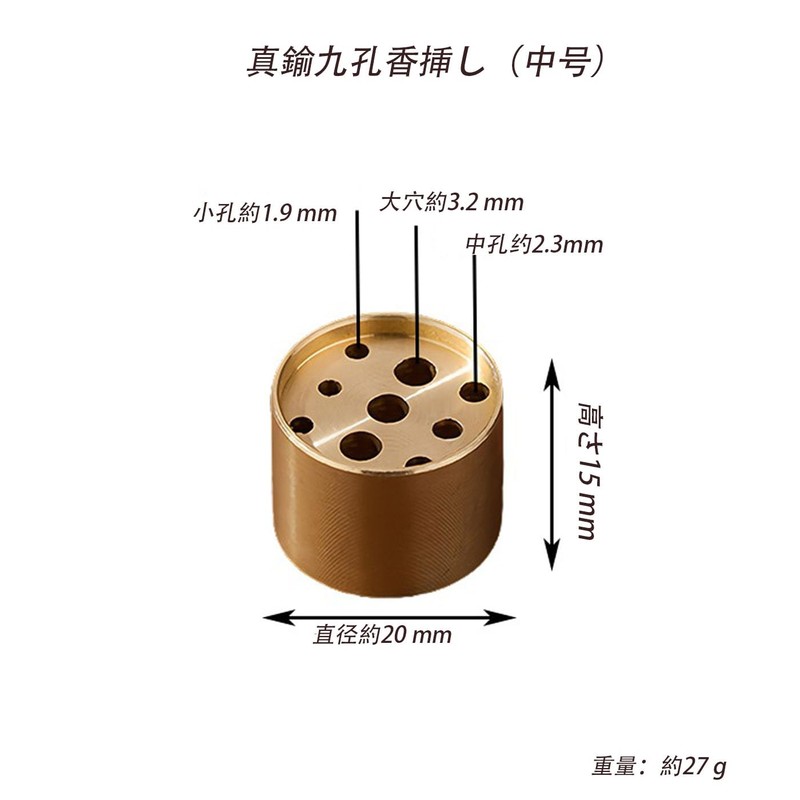 Mirhua Incense Burner, Cylindrical Incense Burner, Stylish and Convenient, For