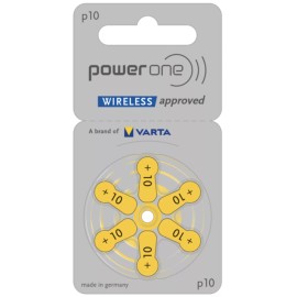 Varta Box Of 60 Power One Hearing Aid Batteries. Yellow Size 10. Expire 10/2026