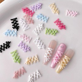 Nail Art Elegant Ballet Core Ribbon Parts 9 Colors 45p Set GSTON - 240 2ea