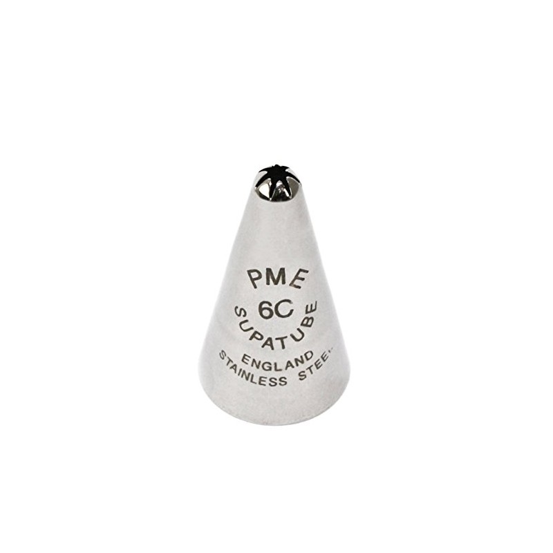 PME Seamless Stainless Steel Medium Closed Star Supatube no. 6C,Silver,1.72