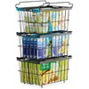 iSPECLE Deep Freezer Organizer Bins - 3 Pack Large Freezer