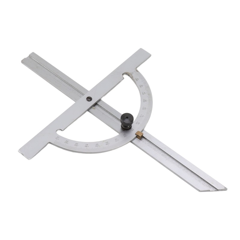Woodworking Protractor Carbon Steel High Accuracy Easy Read Portable Adjustable