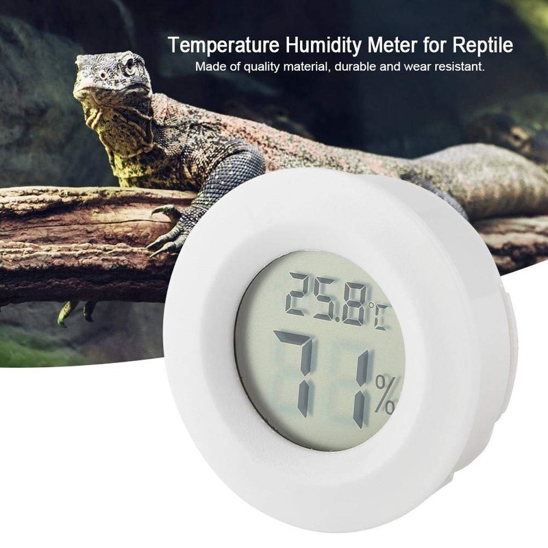 Reptile Thermometer and Hygrometer Digital Reptile Thermometer LCD Temperature Humidity