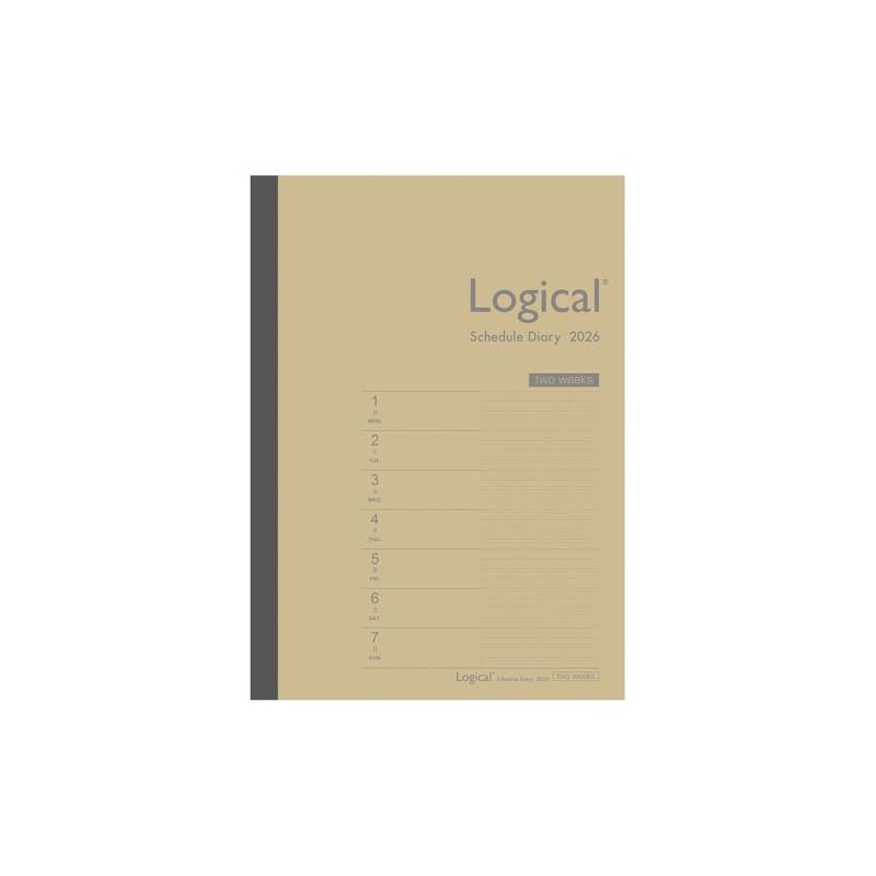 Nakabayashi Logical Diary 2026 2 Weeks B/A5/Craft NS-A504-26BS [PT1]