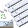 10-Pack Pre-Drilled Countersunk Hole 3.3FT LED Strip U Channel Diffuser,