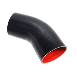 TMKOOL TMKOOL 4-Ply Reinforced High Temperature 5" ID 45 Degree Elbow Coupler Silicone Hose (BLACK, 5')