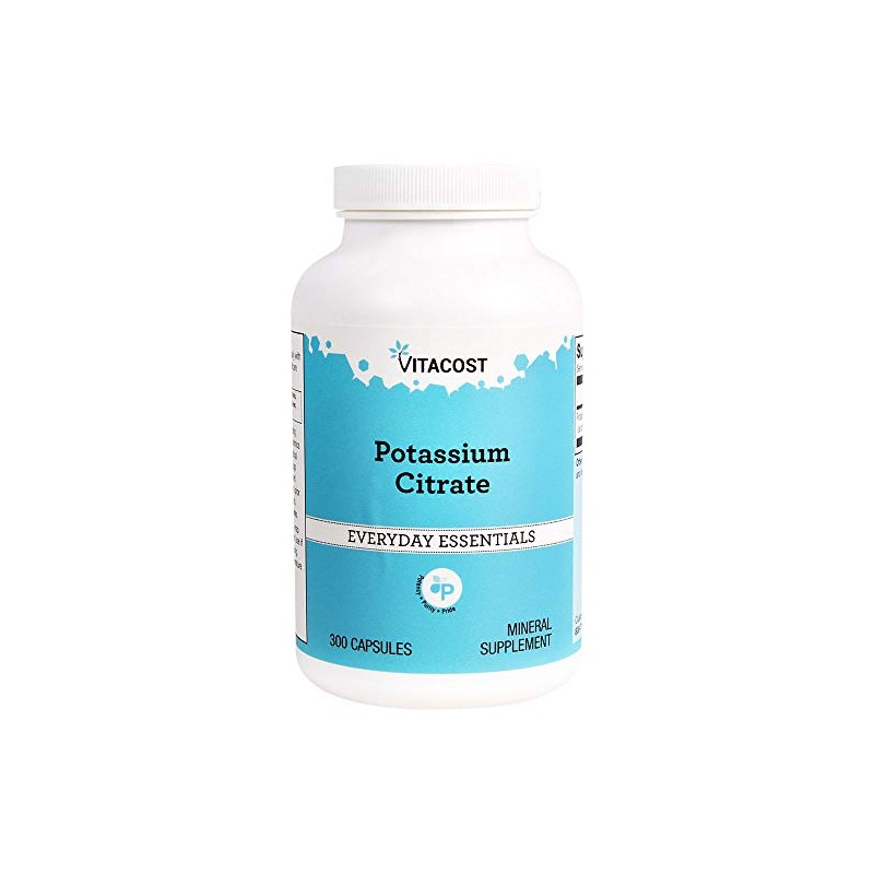 Vitacost Potassium Citrate - 99 mg - 300 Capsules