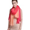Prettystern Silk Women's Scarf Tie-Dye Silk Stole Colour Gradient Batik,