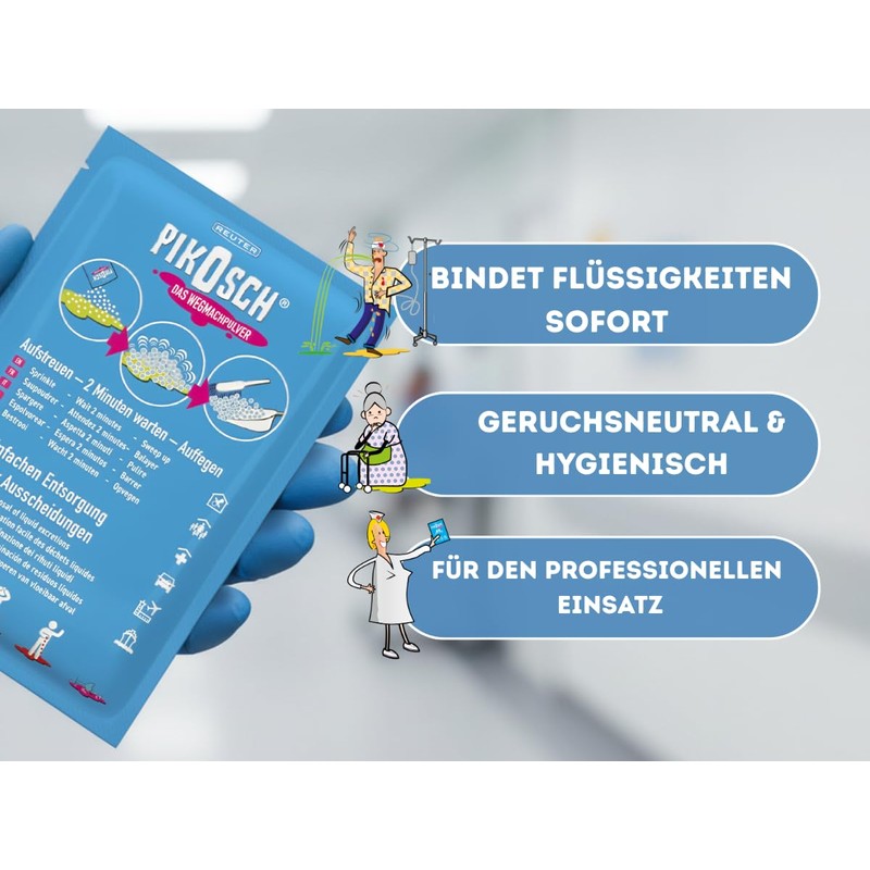 PIKOSCH - The Ultimate Detachment Powder, Super Absorber Binds Liquids