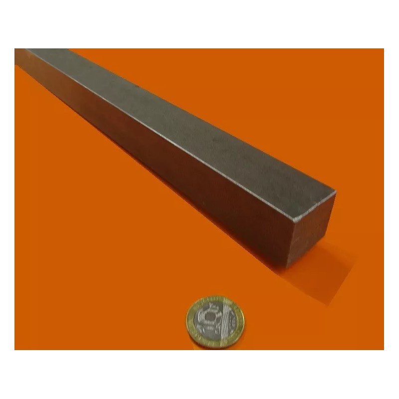 Basic 12L14 Square Carbon Steel Bars, 1 1/8" Square x