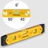 Firecore Magnetic Torpedo Level, 9-Inch Shockproof Toolbox Level with 3