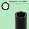 13MM Impact Socket 1/2 Inch Drive, Deep 6-Point Wheel Nut