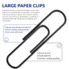 Juego de 100 clips Jumbo - 5,1 cm - Negro