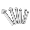 6 Pcs Chamfering Blade HSS Full Ground Woodworking 3 Flute