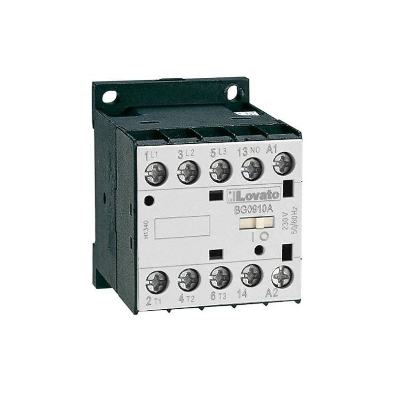 Lovato Electric 11BG0910A12060 3 Pole Mini Contactor, BG09.10A, 120V 60